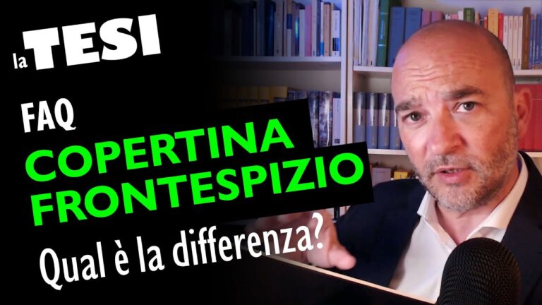 Esempi di Frontespizio per Tesi: Guida Pratica