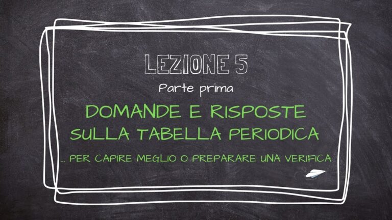 Esercitazioni sulla Tavola Periodica degli Elementi