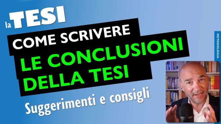 Esempi di Conclusioni per Tesi: Guida Pratica