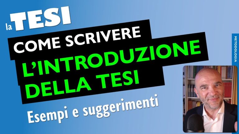 Esempi di Introduzione per Tesi: Guida Pratica